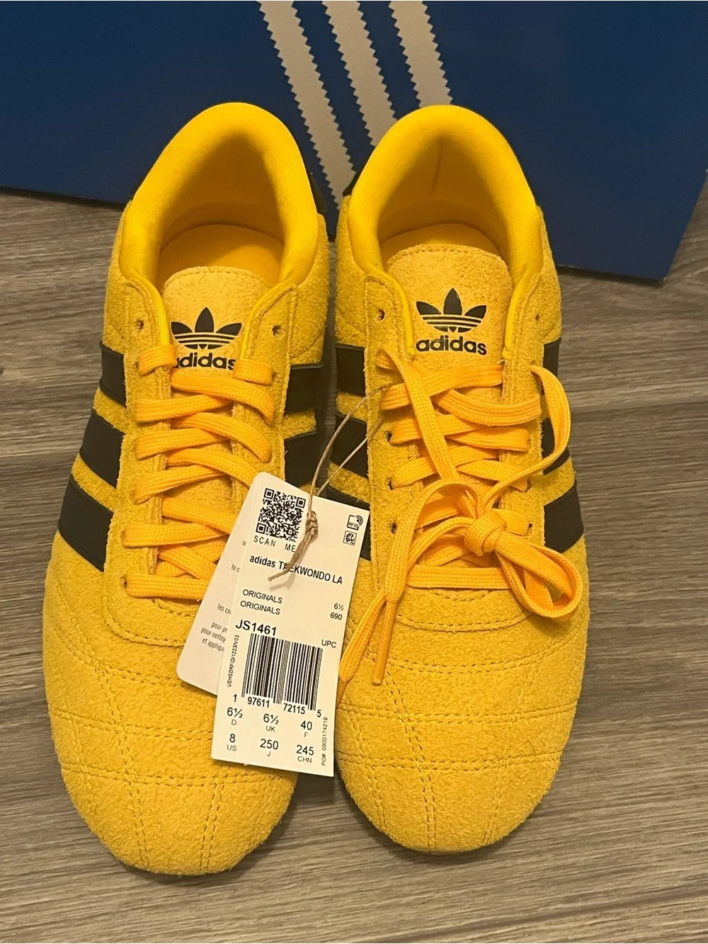 Adidas Taekwondo Lace W Women's Yellow Sneakers Suede Shoes
